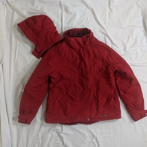 Land's End Size Large winter squall red Jacket